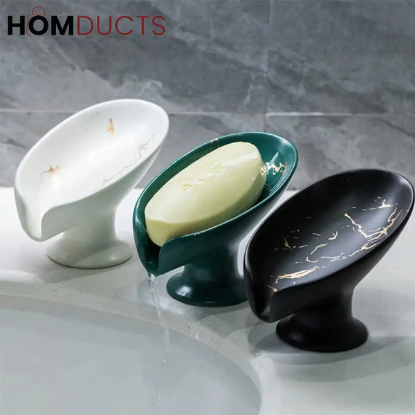 Ceramic Marble Printed Soap Dish