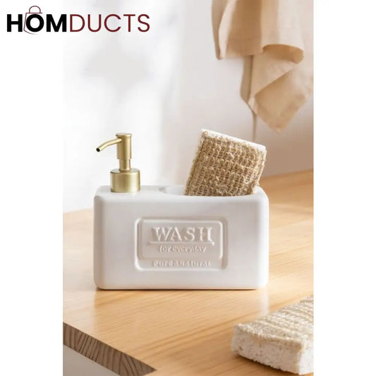 Ceramic Soap Dispenser Set