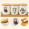 Chef design ceramic storage jar set feature infographic