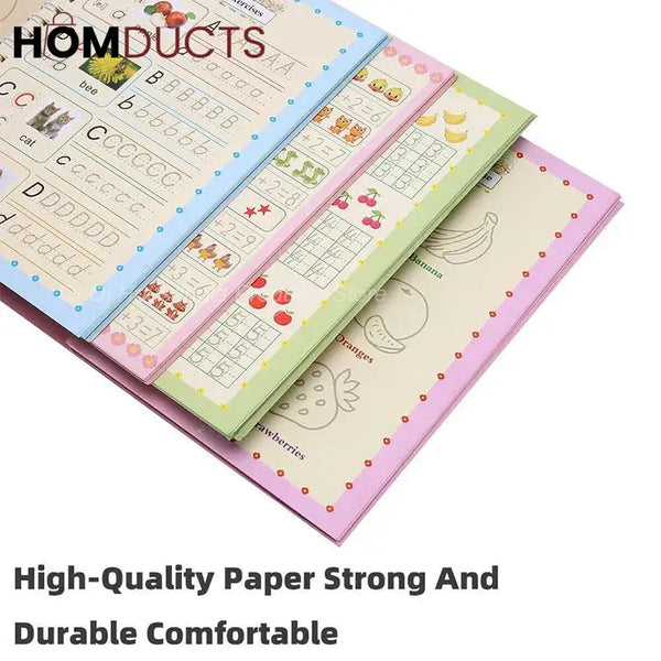 Child Practice Magic Book Pack Of 4Pcs With 10 Refill