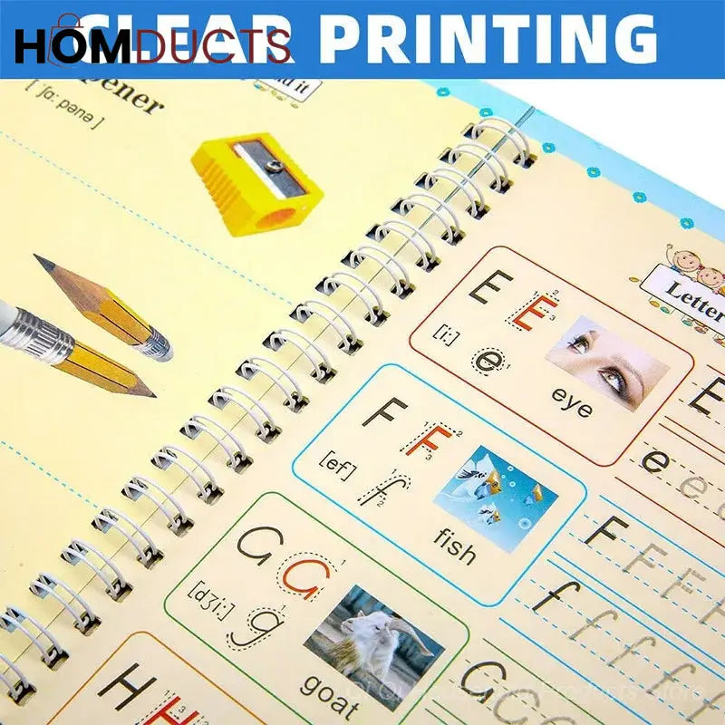 Child Practice Magic Book Pack Of 4Pcs With 10 Refill