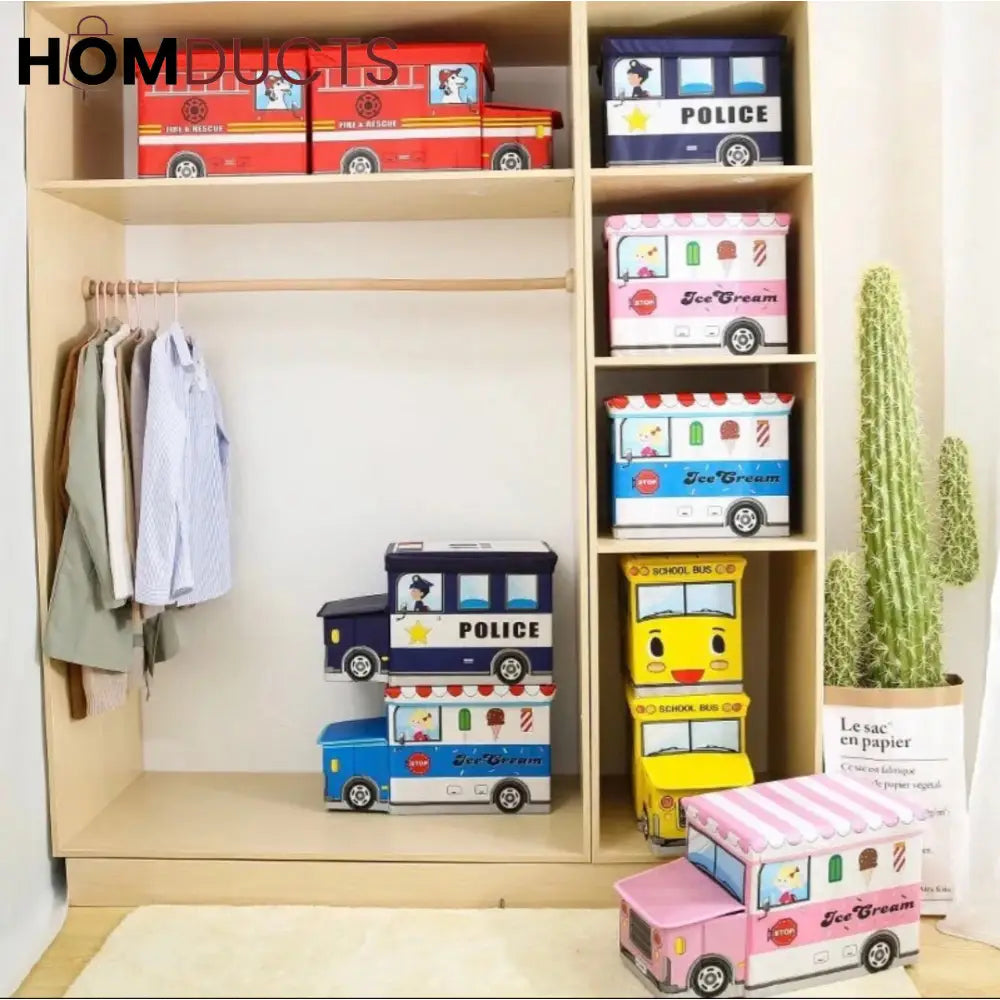 Children’s Car Storage Stool