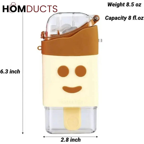 CHOCO SPRINKLE DELIGHT Ice Cream Style Insulated Water Bottle