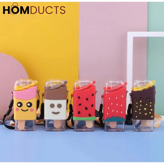 CHOCO SPRINKLE DELIGHT Ice Cream Style Insulated Water Bottle