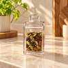 80ml mini square acrylic airtight canister