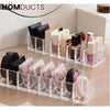 Clear Acrylic Makeup Organizer – 8 Compartment Cosmetic Storage Holder for Compacts Lipsticks & Skincare Bottles