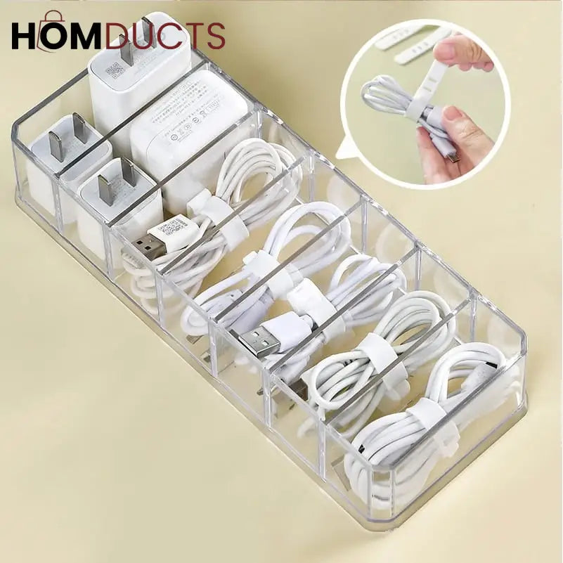 Clear Acrylic Makeup Organizer – 8 Compartment Cosmetic Storage Holder for Compacts Lipsticks & Skincare Bottles