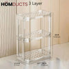 Clear Multi-Layer Cosmetic Organizer: Stylish Storage for Skin Care & Makeup