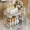 Clear Multi-Layer Cosmetic Organizer: Stylish Storage for Skin Care & Makeup