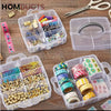 Clear Organizer Box – Portable Storage Case for Threads Beads & DIY Accessories
