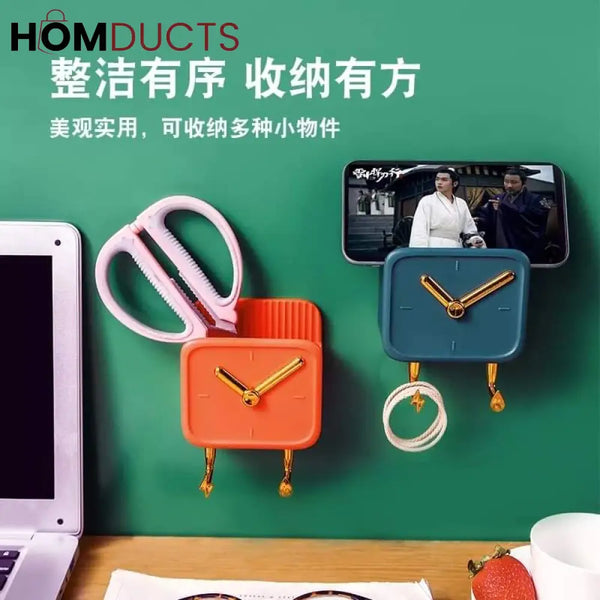 Clock Style Mobile And Multi Purpose Holder