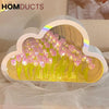 Cloud-Shaped Tulip Night Light – LED Flower Lamp for Bedroom & Home Decor
