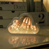 Cloud-Shaped Tulip Night Light – LED Flower Lamp for Bedroom & Home Decor