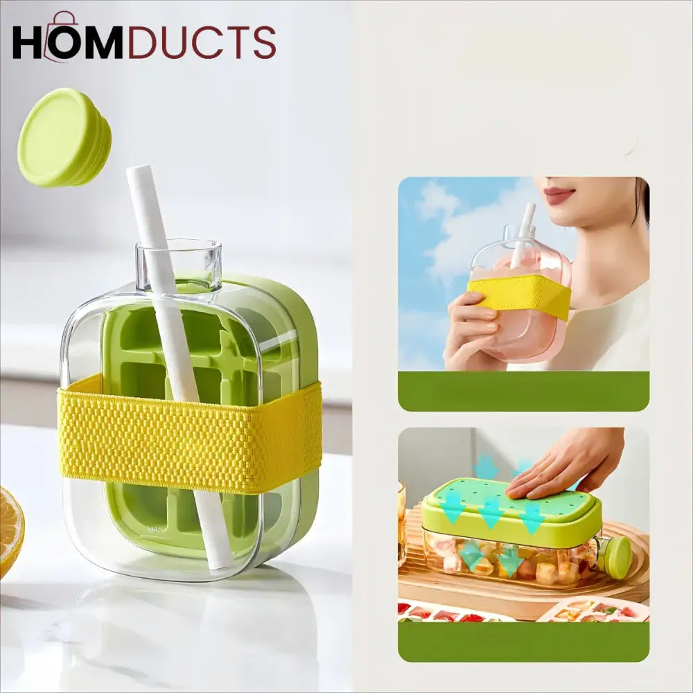 Colorful Fruit Infuser Water Bottles with Reusable Straws – Leakproof & Portable Hydration for Summer Refreshment