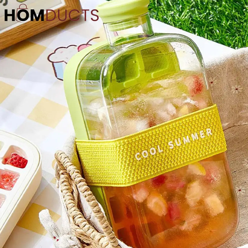 Colorful Fruit Infuser Water Bottles with Reusable Straws – Leakproof & Portable Hydration for Summer Refreshment