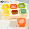 Colorful Ice Cube Tray Set with Lids – Fruit Infusion Freezer Molds for Drinks & Smoothies