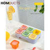 Colorful Ice Cube Tray Set with Lids – Fruit Infusion Freezer Molds for Drinks & Smoothies