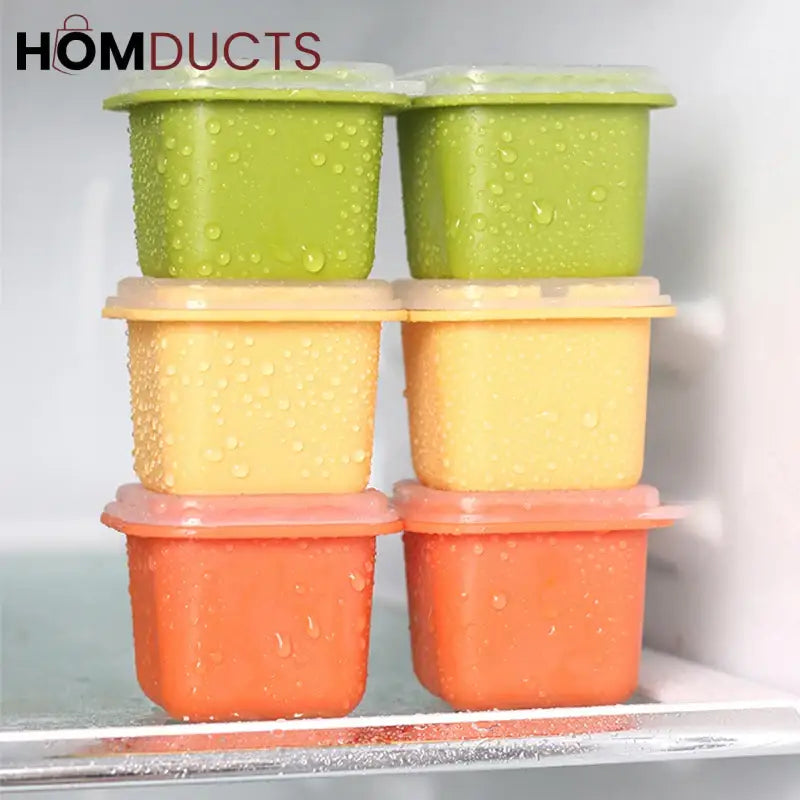 Colorful Ice Cube Tray Set with Lids – Fruit Infusion Freezer Molds for Drinks & Smoothies