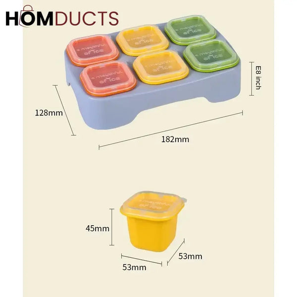 Colorful Ice Cube Tray Set with Lids – Fruit Infusion Freezer Molds for Drinks & Smoothies