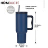 ColorPop™ Handle Tumbler – 40oz Insulated Mug with Straw