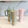ColorPop™ Handle Tumbler – 40oz Insulated Mug with Straw