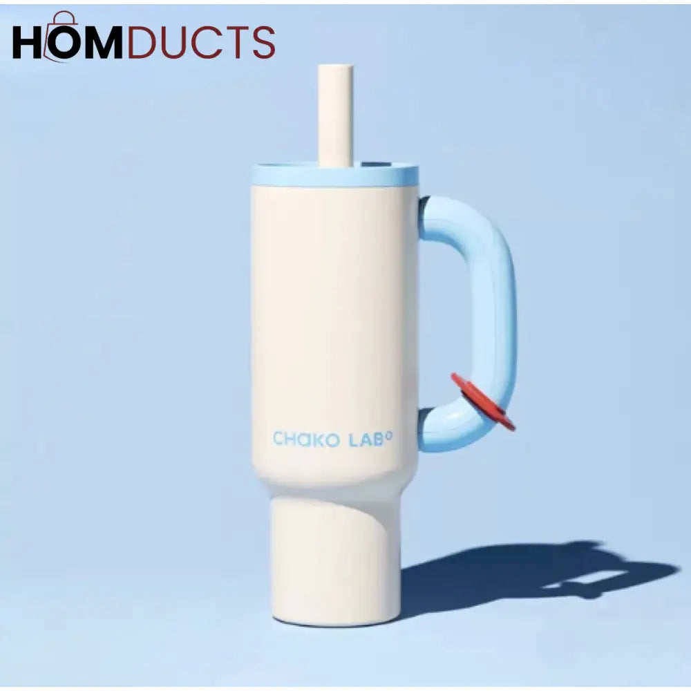 ColorPop Insulated Tumbler with Handle – 40oz Leak-Proof Travel Mug Style 4