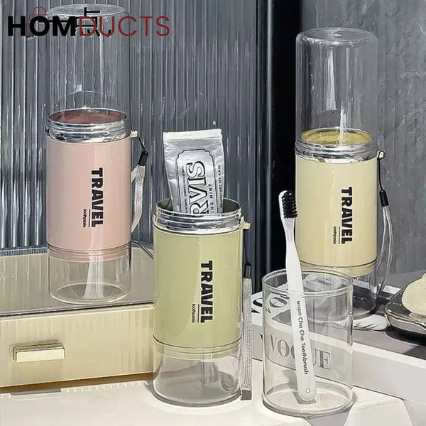 Compact Travel Toothbrush Holder - Hygienic & Portable Case