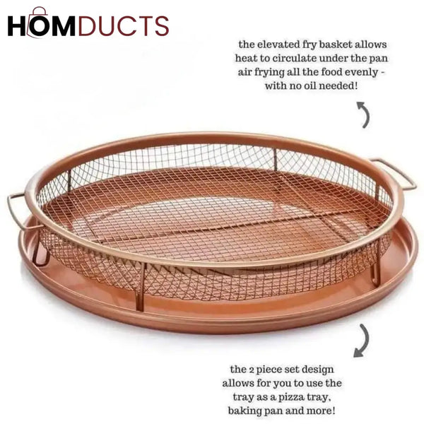 Copper Crisper Tray - Achieve Perfectly Crisped Food in Your Oven