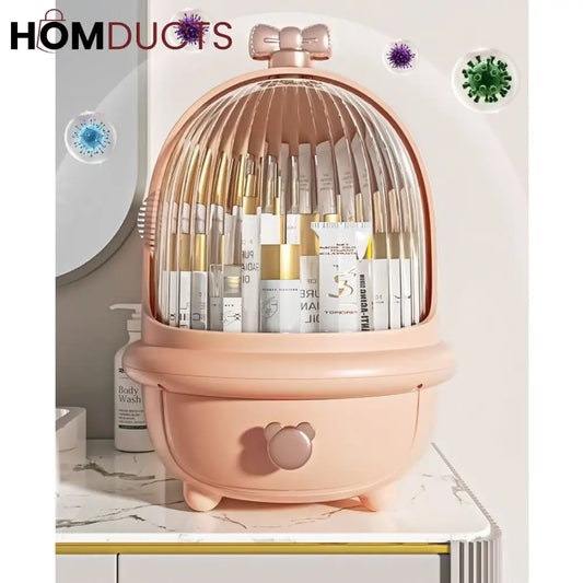 Cosmetic Organizer With Dustproof Cover