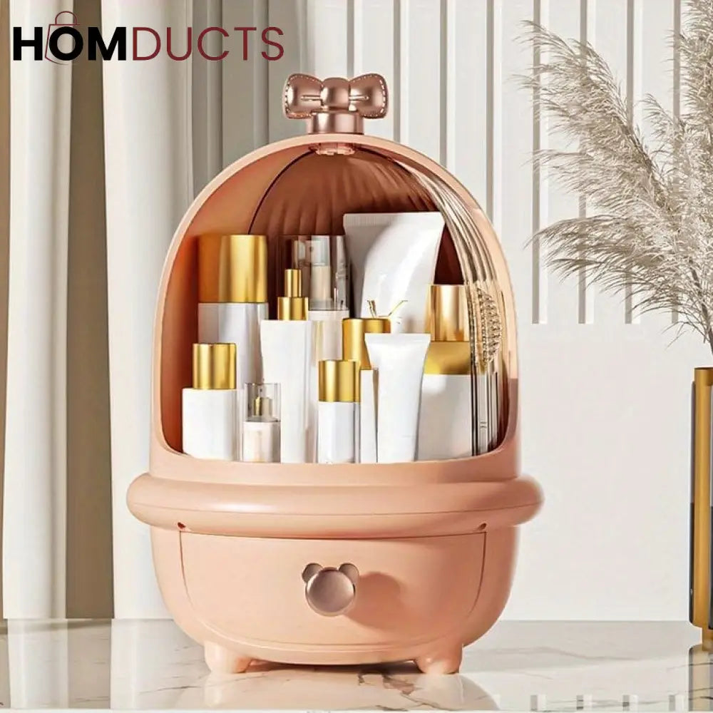 Cosmetic Organizer With Dustproof Cover