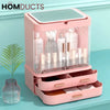 Cosmetic Storage Box With Mirror Led Light J & C Organizer