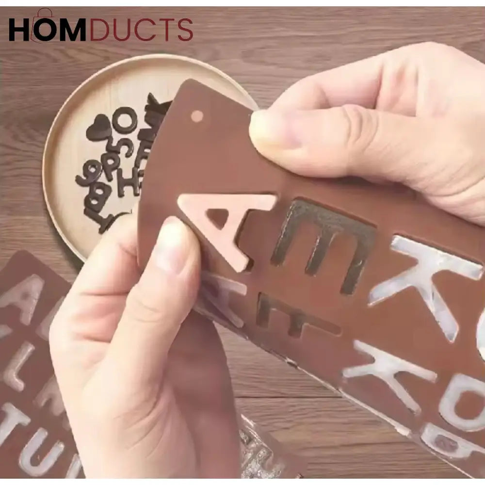 Create Fun Cakes & Chocolates: 3D Silicone Alphabet & Number Mold for DIY Baking