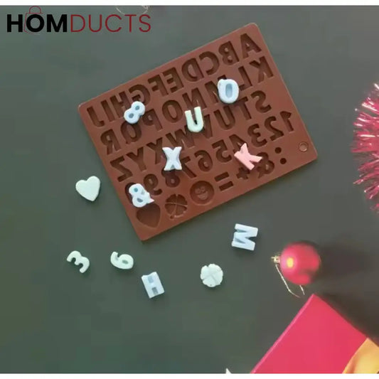 Create Fun Cakes & Chocolates: 3D Silicone Alphabet & Number Mold for DIY Baking