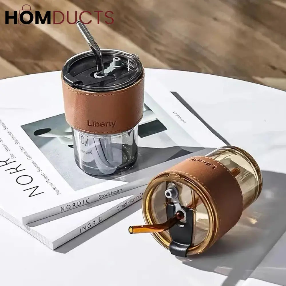 Creative Coffee Mug With Straw