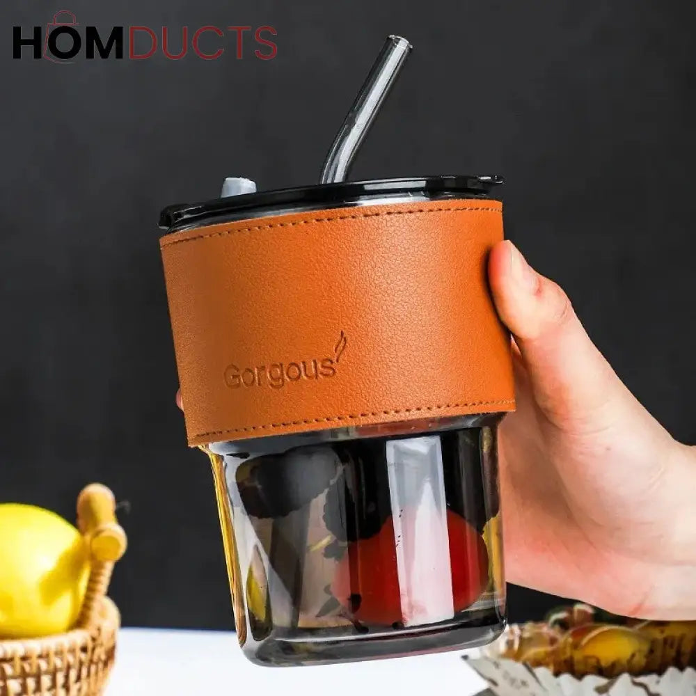 Creative Coffee Mug With Straw