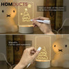 Creative Led Night Light With Note Board