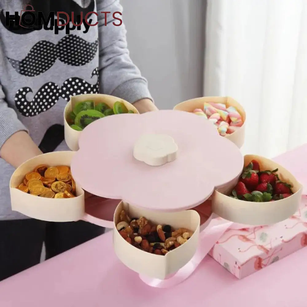 Creative Petal Dry Fruit And Candy Tray