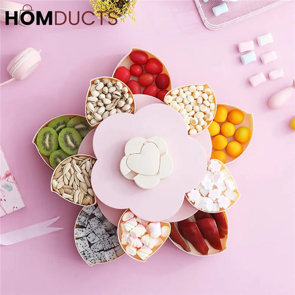 Creative Petal Dry Fruit And Candy Tray