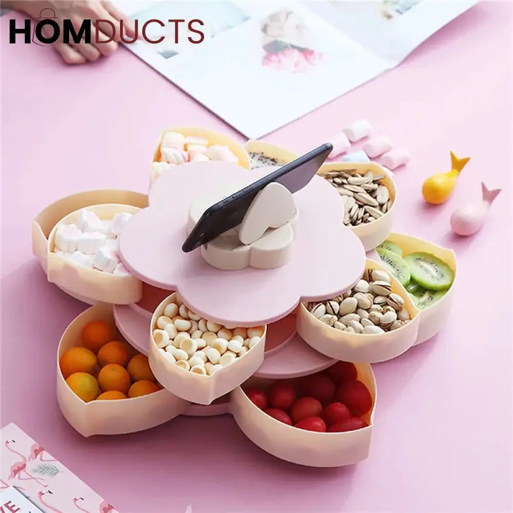 Creative Petal Dry Fruit And Candy Tray