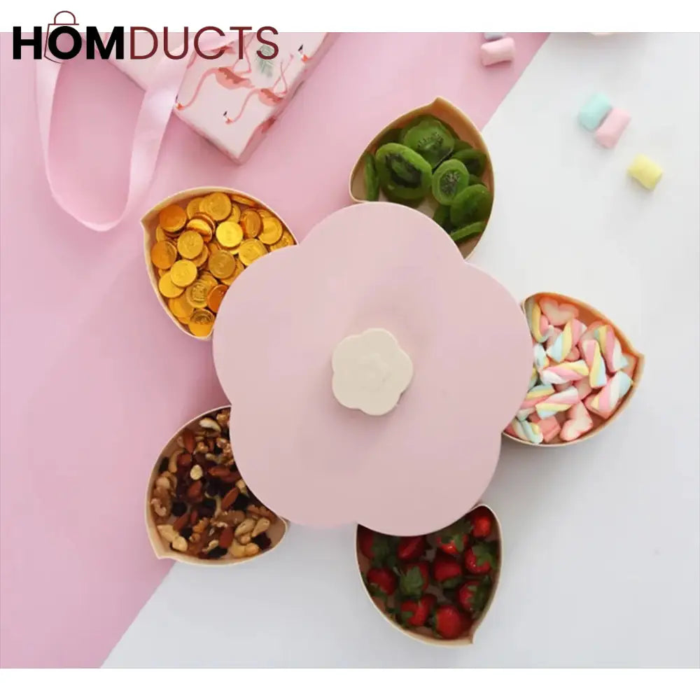 Creative Petal Dry Fruit And Candy Tray Single Layer