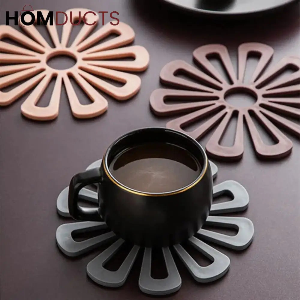 Creative Petal Silicone Heat Insulation Pad (4Pcs)