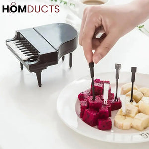 Creative Piano Shape Fruit Fork