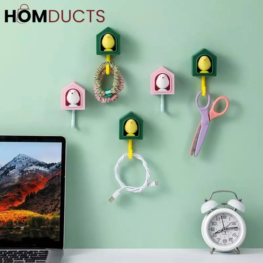 Creative Self Adhesive Bird Hook