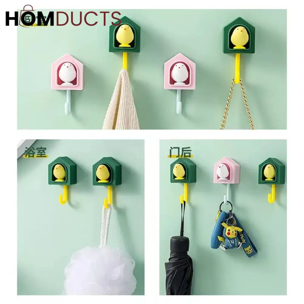 Creative Self Adhesive Bird Hook