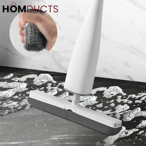 Creative Standing Sqeeze Mop With Foldable Silicone Bucket