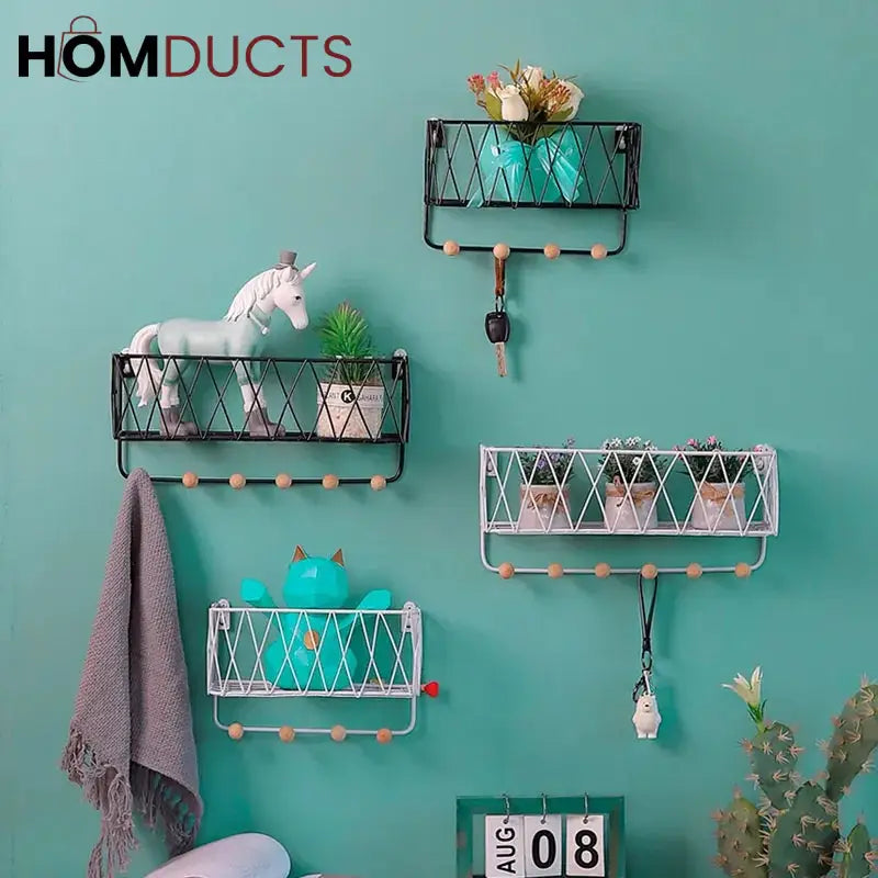 Criss - Cross Wall Utility Shelf