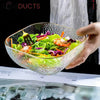 Crystal Clear Square Bowl - Versatile & Stylish Tableware for Home