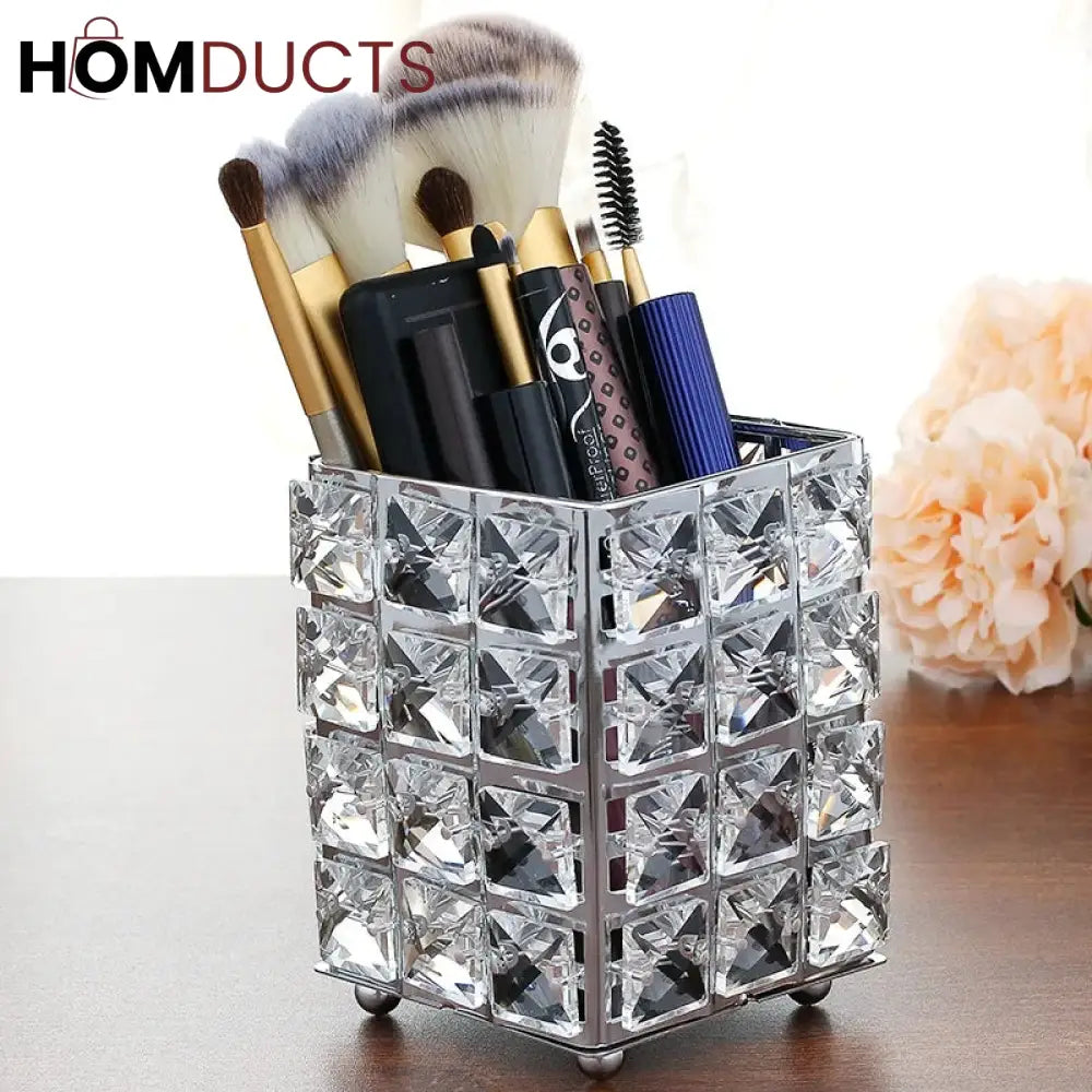 Crystal Makep Brush Holder J & C Organizer