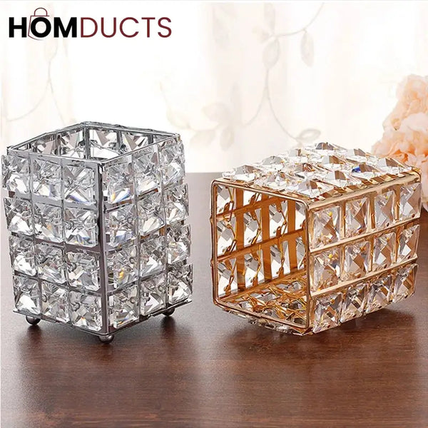 Crystal Makep Brush Holder J & C Organizer