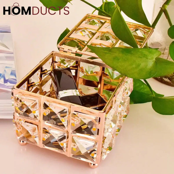 Crystal Mini Jewelery And Multipurpose Organizer